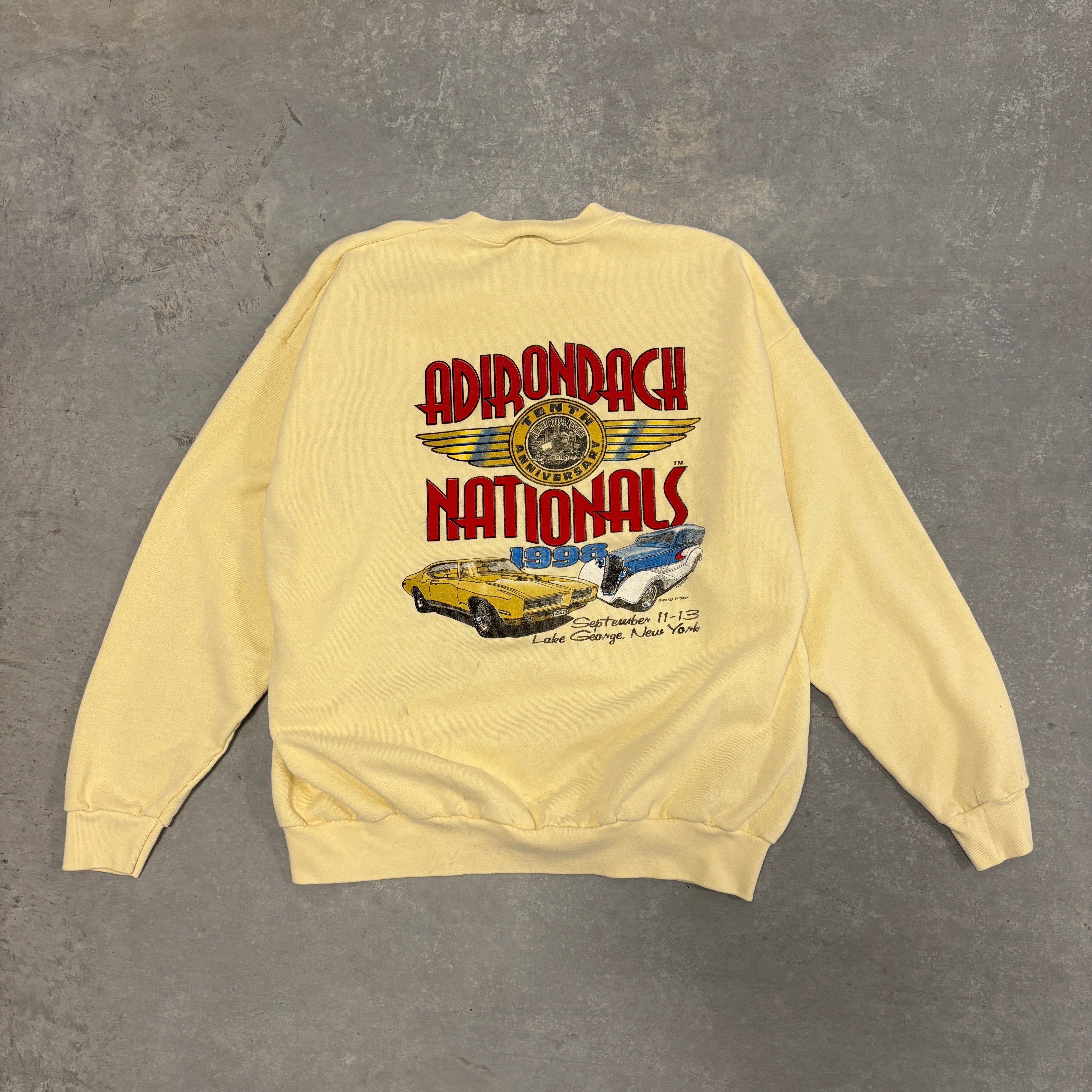 Vintage Yellow Adirondack Crewneck - XL