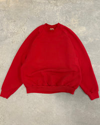 VINTAGE RED RAGLAN CREWNECK - S