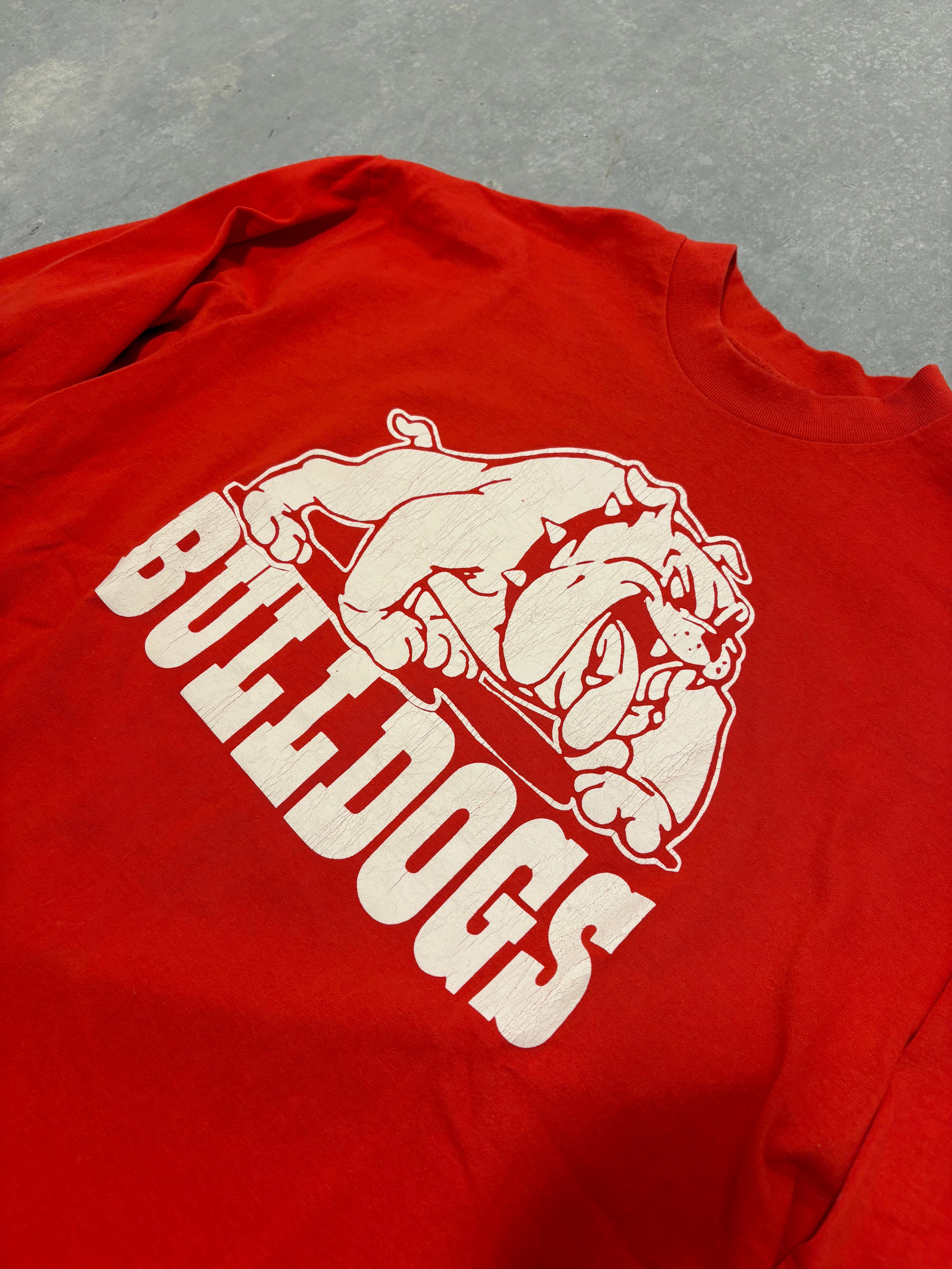 VINTAGE RED BULLDOGS LONG SLEEVE SHIRT - L