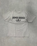 VINTAGE HEATHER GRAY BOMB SQUAD TEE - S