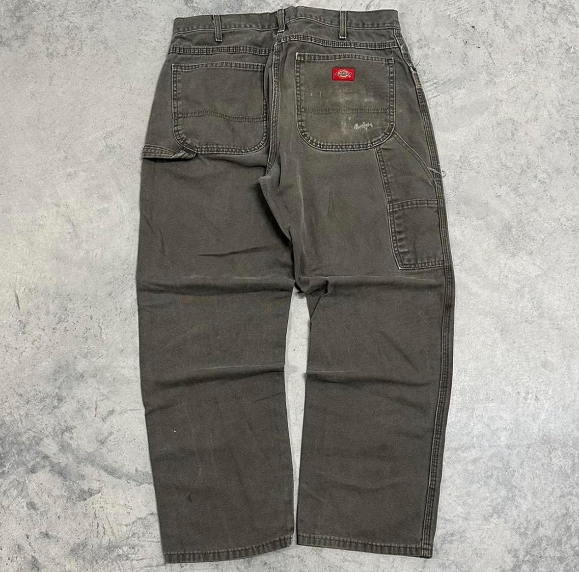 VINTAGE GREEN DICKIES CARPENTER PANTS - 33