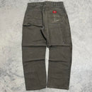 VINTAGE GREEN DICKIES CARPENTER PANTS - 33