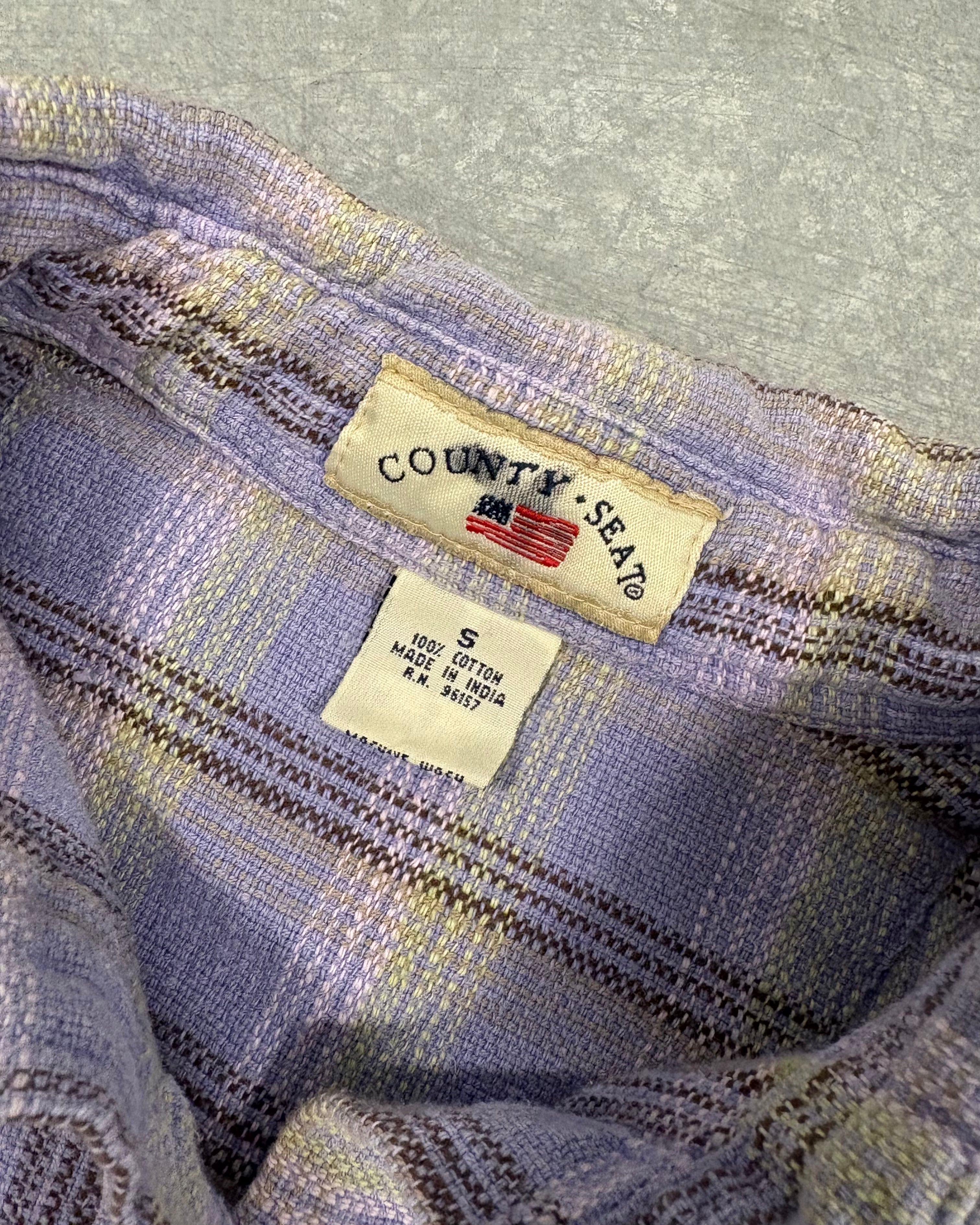 VINTAGE PURPLE FLANNEL SHIRT - S