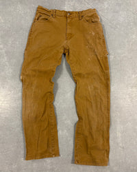 FADED BROWN DICKIES CARPENTER PANTS - 32