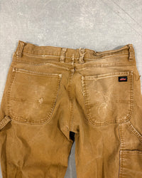 FADED BROWN DICKIES CARPENTER PANTS - 32