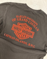 BLACK HARLEY DAVIDSON CAYMAN ISLANDS TEE - M