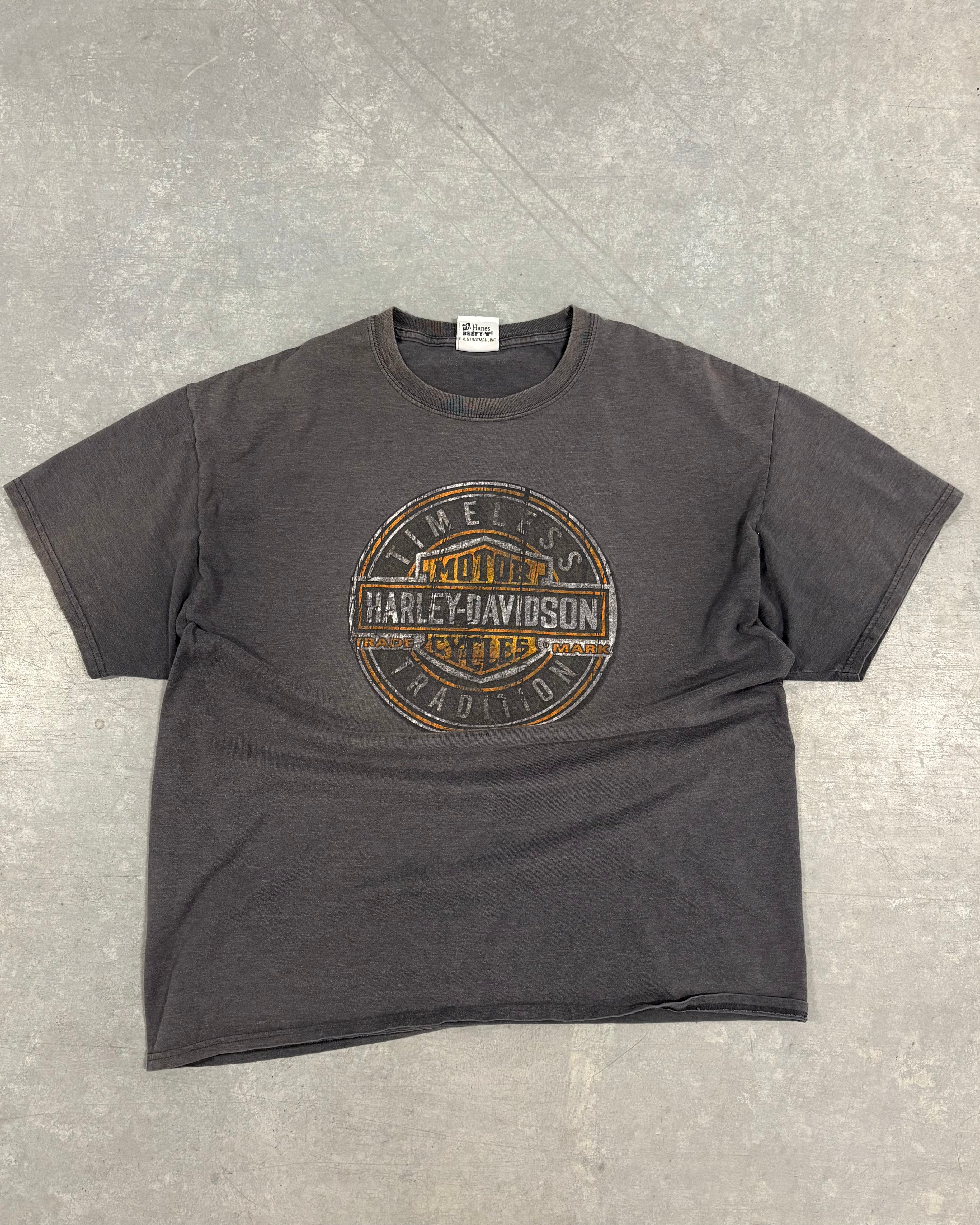 DARK GRAY HARLEY DAVIDSON TEE - L