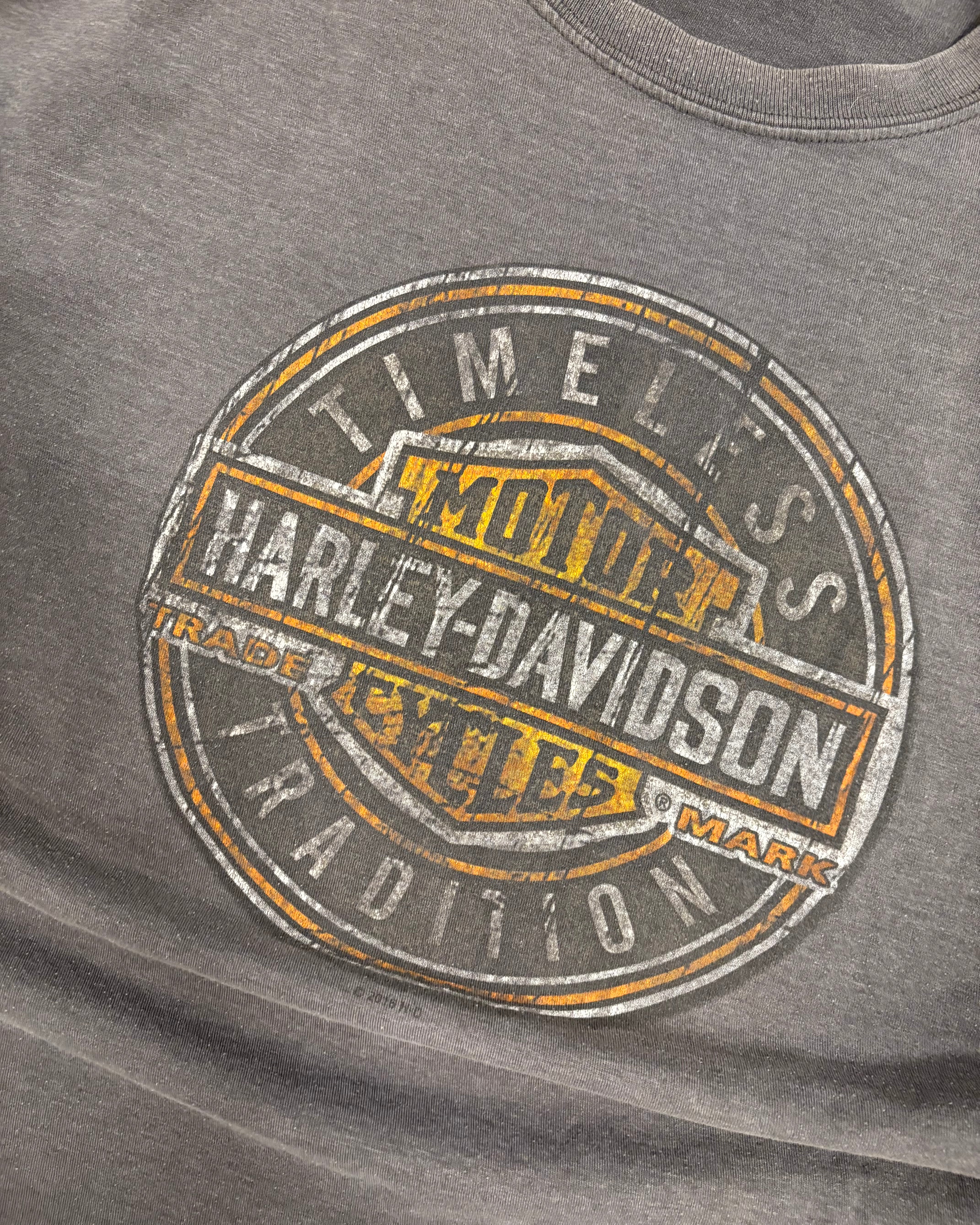 DARK GRAY HARLEY DAVIDSON TEE - L