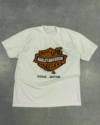 VINTAGE WHITE HARLEY DAVIDSON TEE - XL