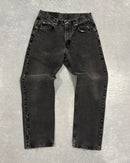 VINTAGE FADED BLACK WRANGLER DENIM - 32