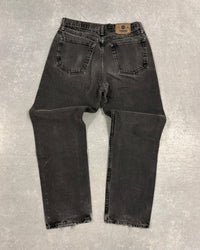 VINTAGE FADED BLACK WRANGLER DENIM - 32