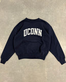 VINTAGE NAVY UCONN CREW - S