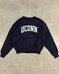 VINTAGE NAVY UCONN CREW - S