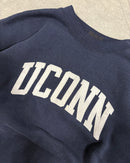 VINTAGE NAVY UCONN CREW - S