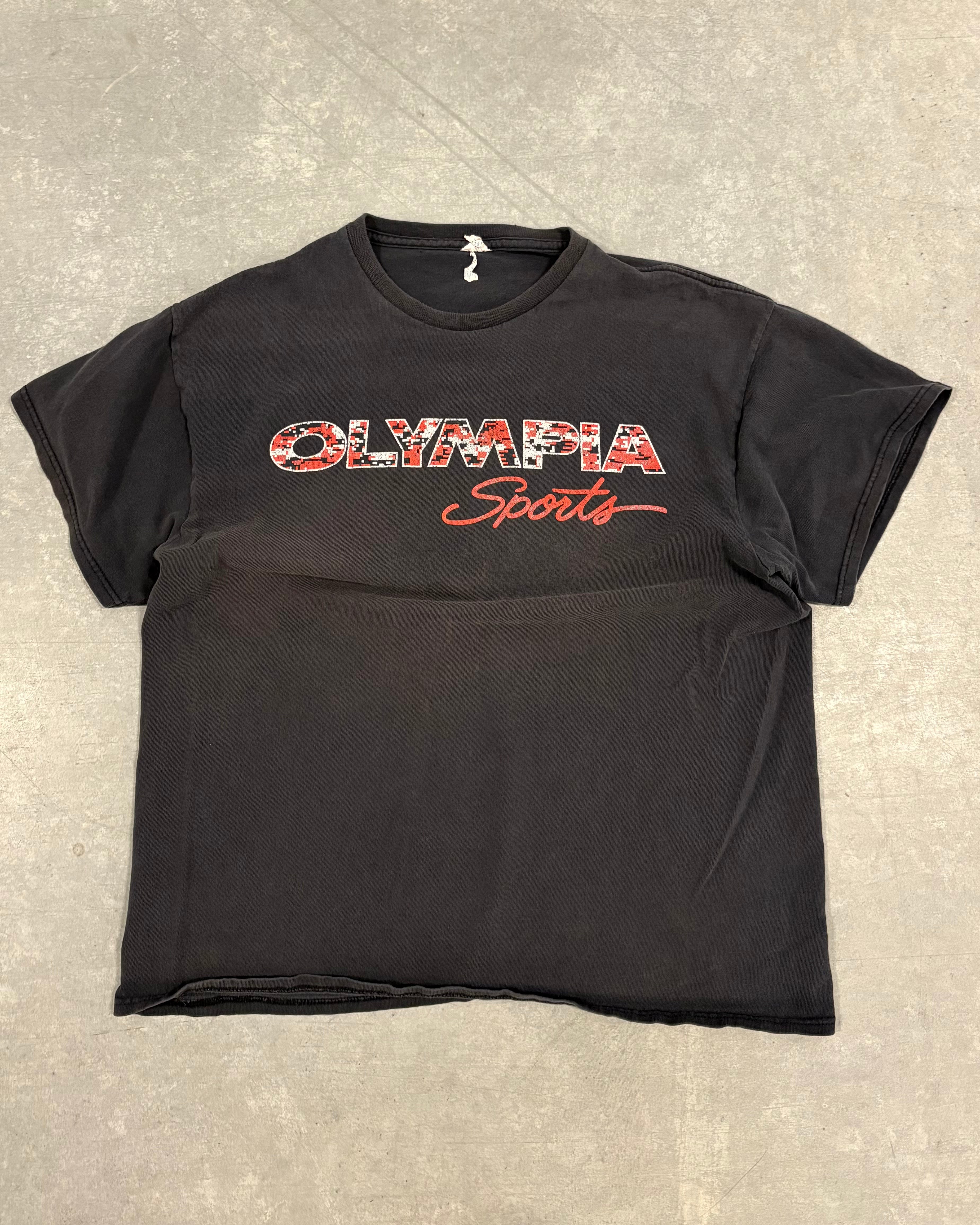 VINTAGE BLACK OLYMPIA FADED TEE - M