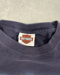 Navy Harley Davidson Gas Station Tee - S