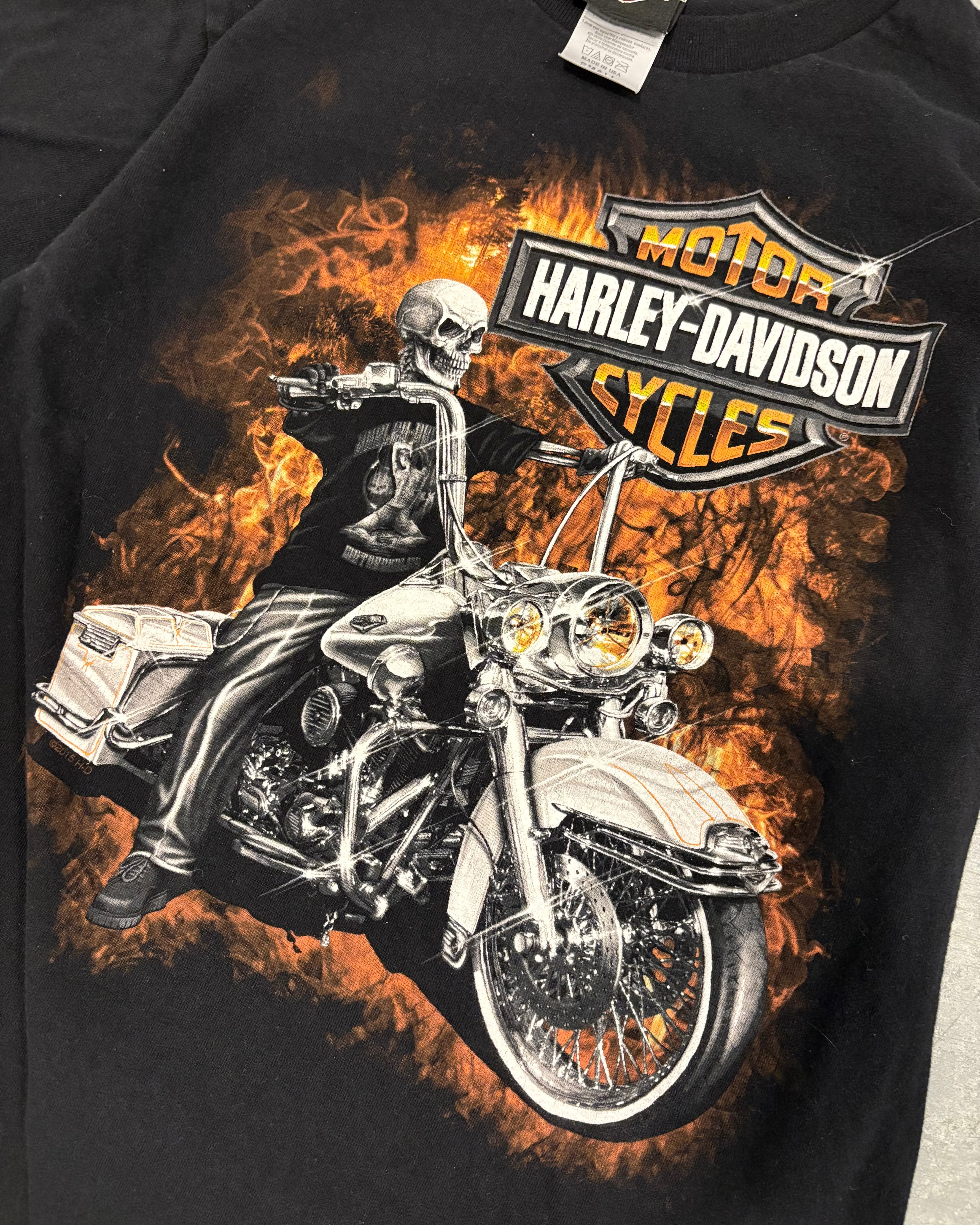 Black Harley Davidson Night Rider Tee - S