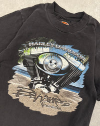 Faded Black Harley Davidson Bahamas Tee - S