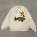 Vintage Heather Gray Eagle Crewneck - L