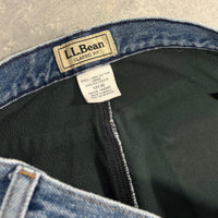 Vintage Fleece Lined L.L. Bean Denim - 33