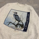 Vintage Heather Gray Chesapeake Bay Crewneck - M