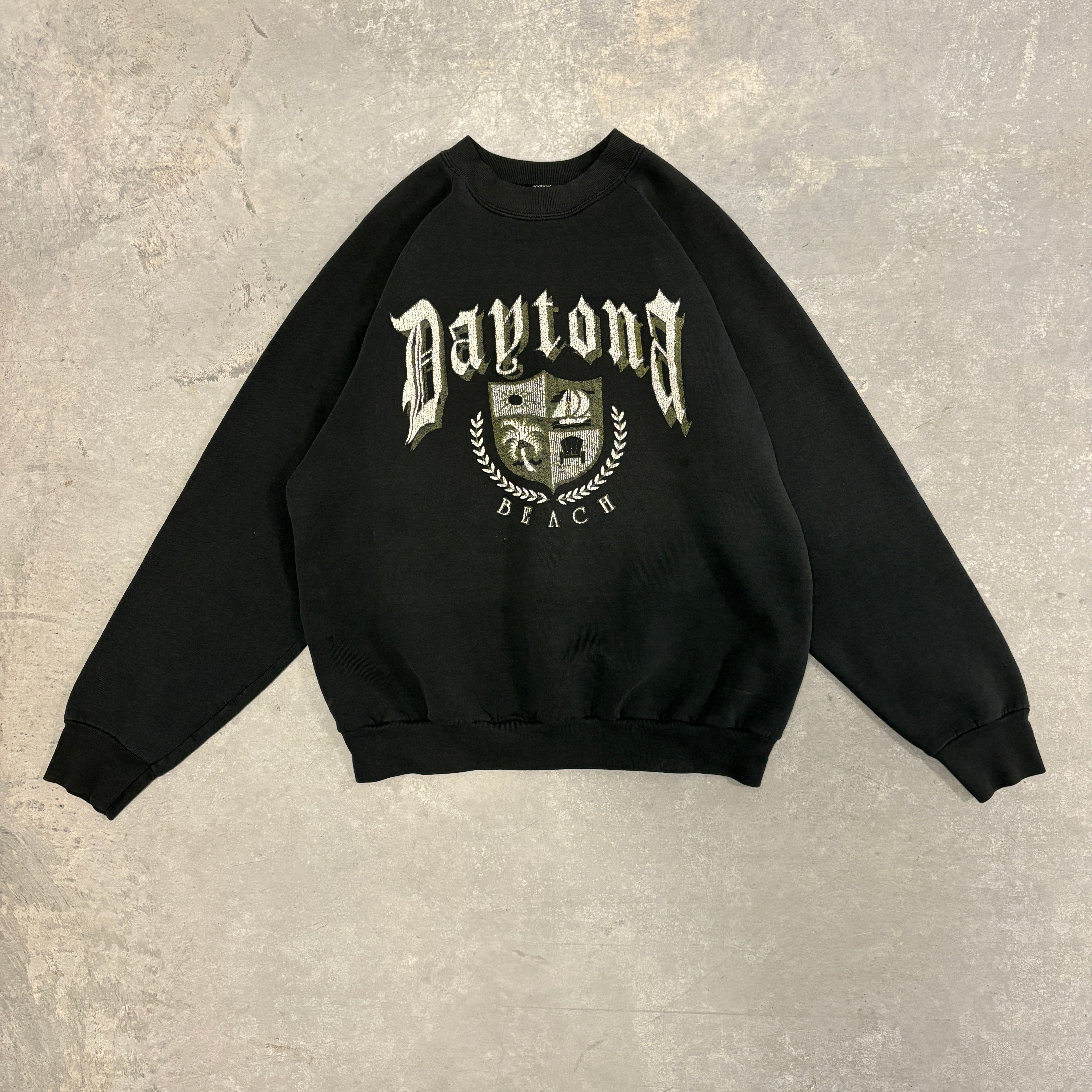 Vintage Faded Black Daytona Crewneck - S