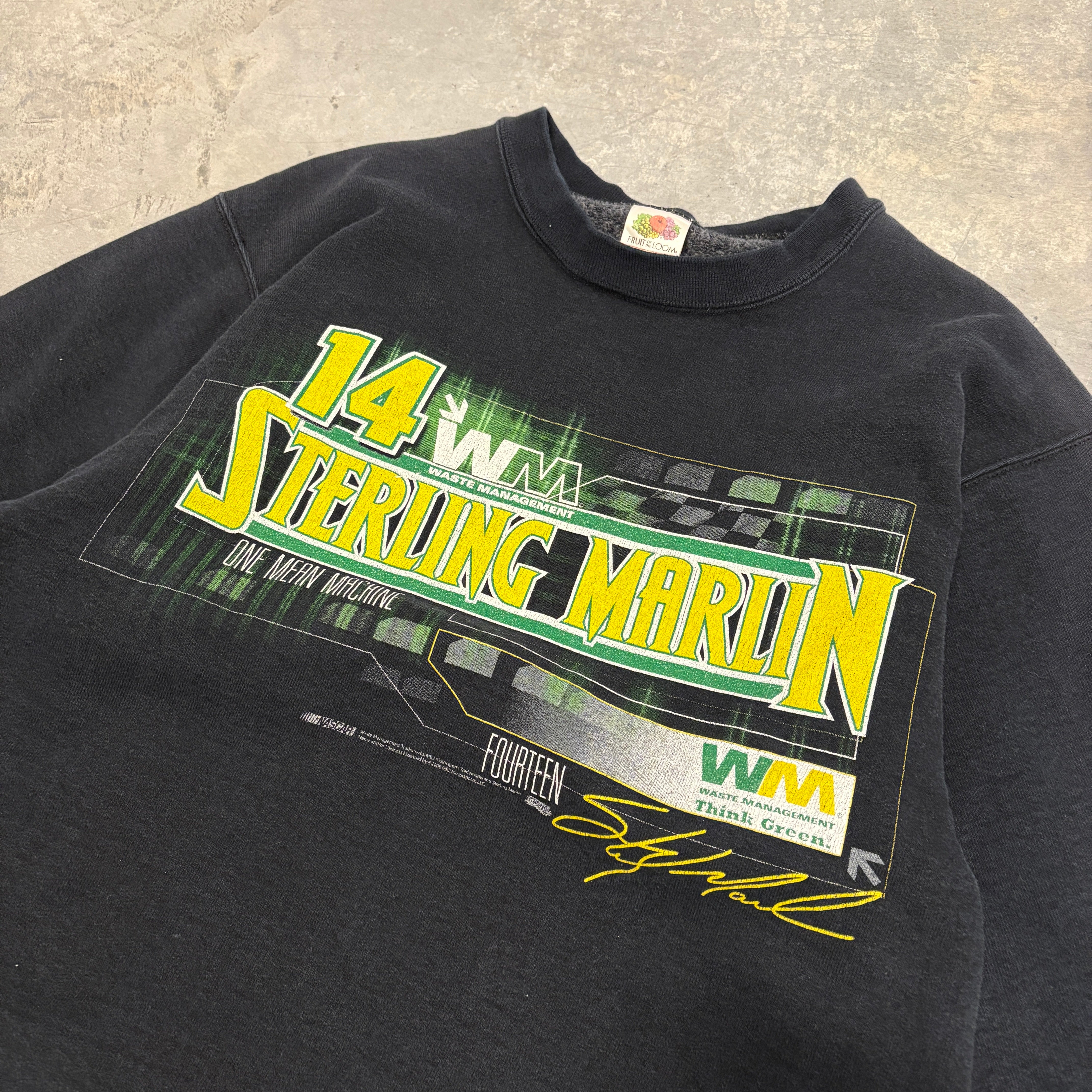 Vintage Black Waste Management Crewneck - S