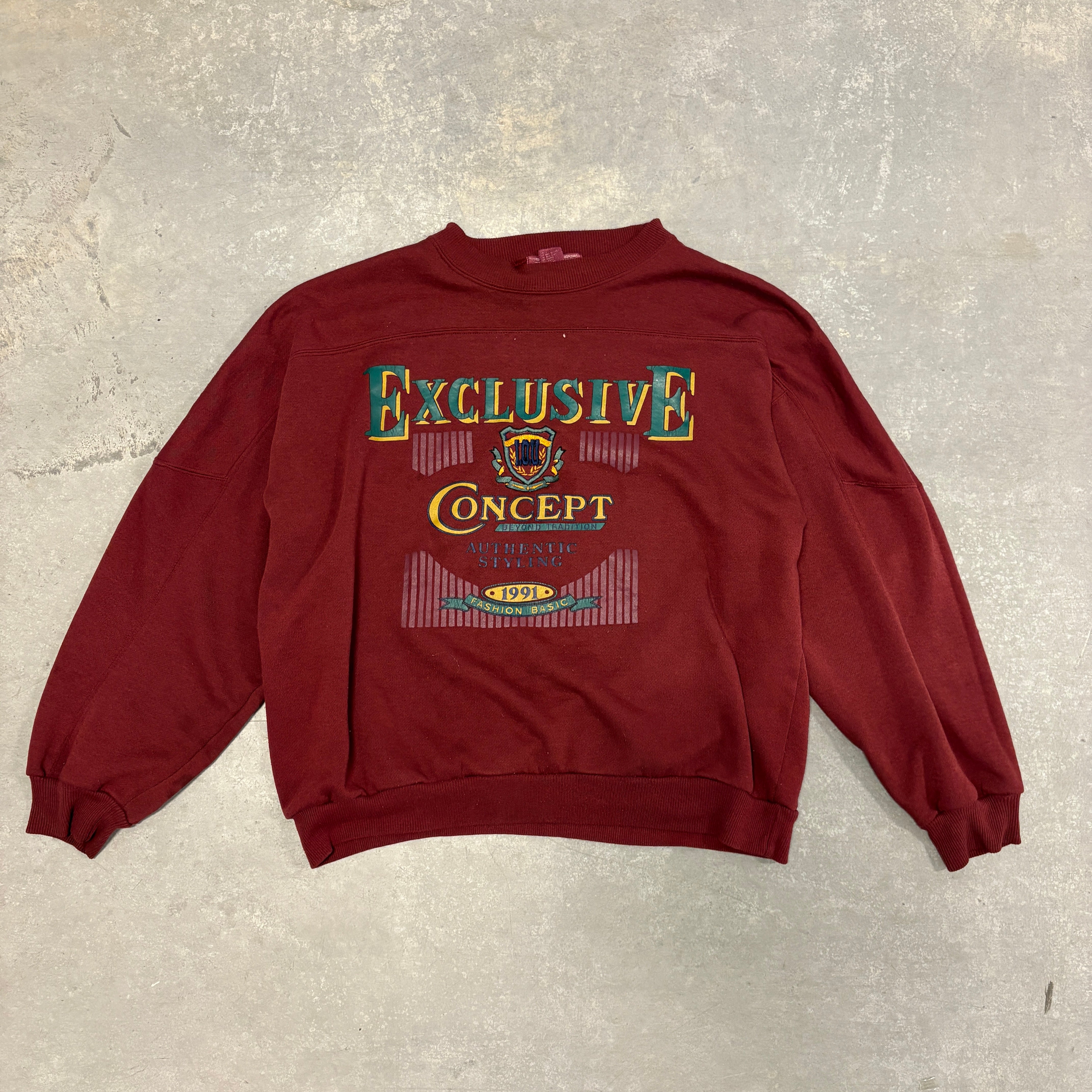 Vintage Burgundy Exclusive Concept Crewneck - M