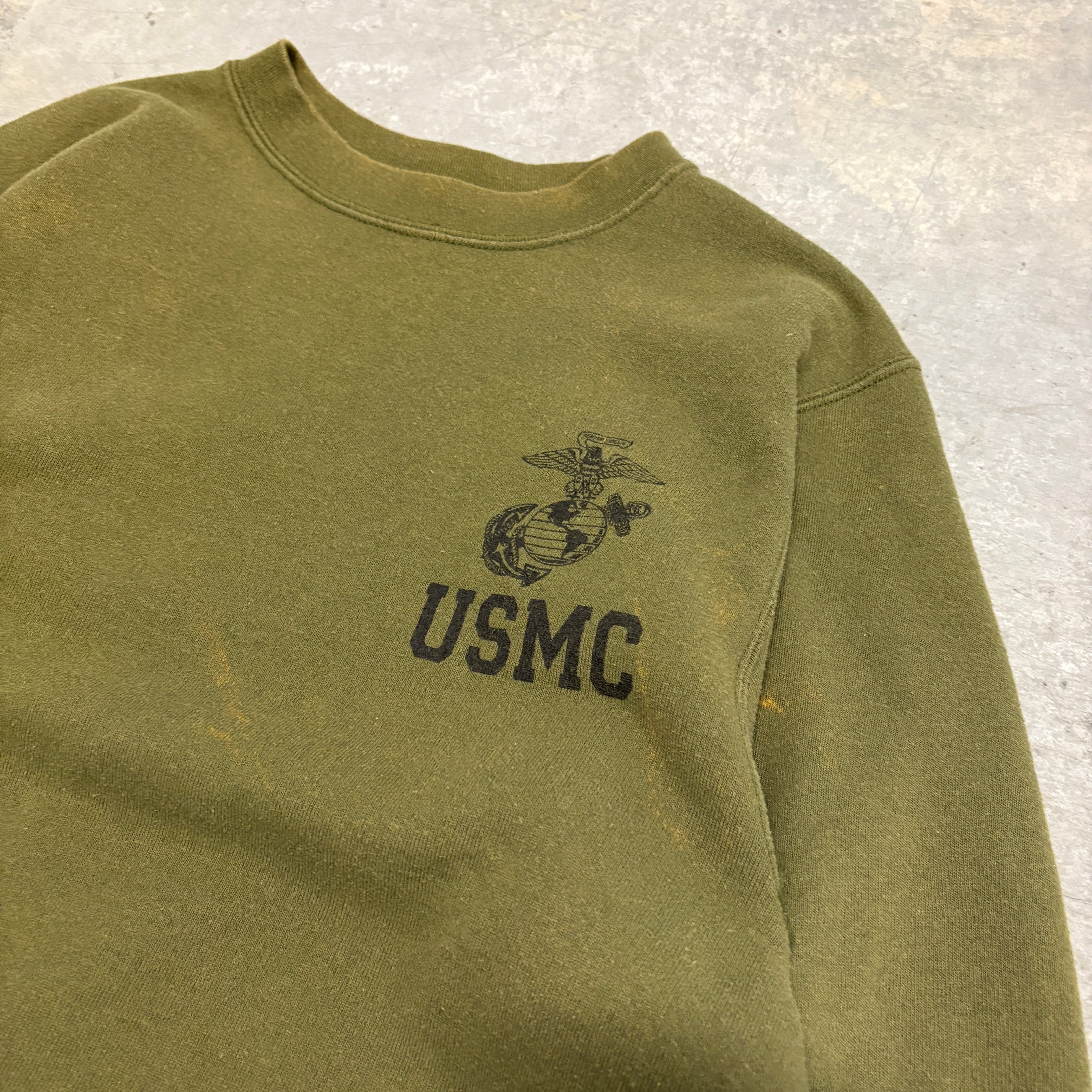 Vintage Green USMC Crewneck - S